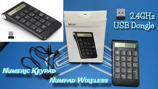 Numeric Keypad | Numpad Wireless 2.4GHz USB Dongle - Unboxing Indonesia