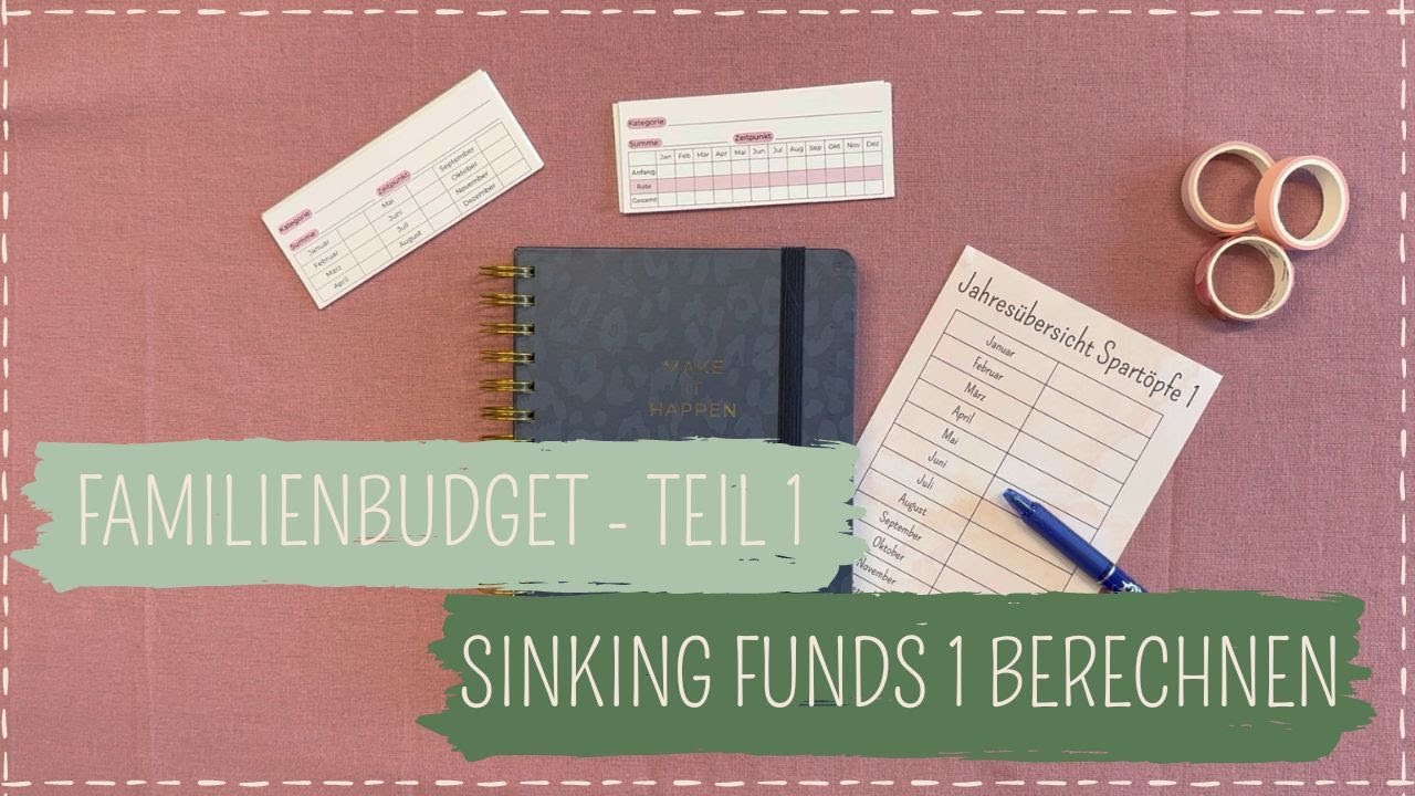 Sinking Funds 1 berechnen | Budgetplanung | Familienbudget für Anfänger