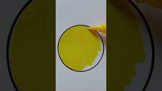 💛😉 yellow satisfying art #art #viral #youtubeshorts #subscribe #easy #colouring #yellow #drawing