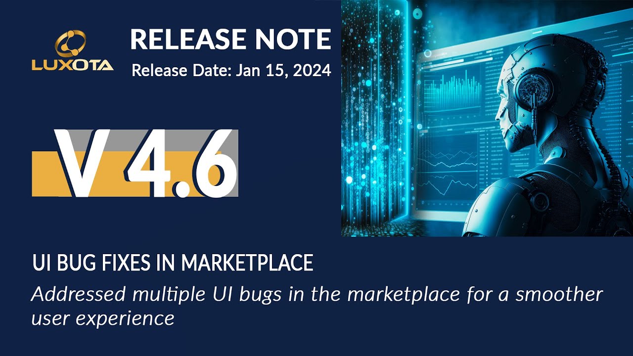7. UI Bug Fixes in Marketplace - Release Note 4.6 - Jan 15, 2024