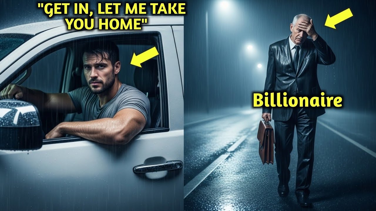 Single Dad Helped an old Man walking in the Rain — The Next Day, He Helped her save her Job