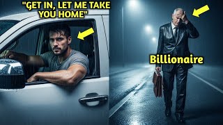  Dad Helped An Old Man Walking In The Rain - The Next Day, He Helped Her Save Her Job