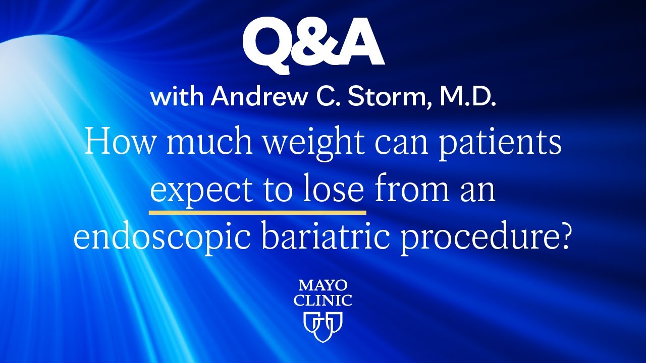 Expected weight loss with endoscopic sleeve gastroplasty at Mayo Clinic
