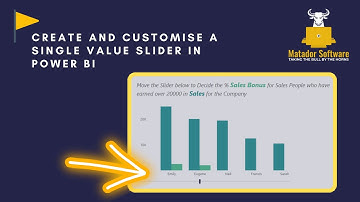 Create and Customise a Single Value Slider in Power BI
