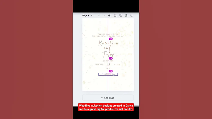 Designing a Wedding Invitation in Canva to Sell on Etsy | Quick Tutorial