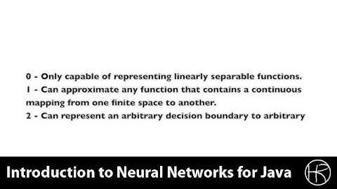 Introduction to Neural Networks for Java(Class 4/16, Part 3/5) - hidden layers