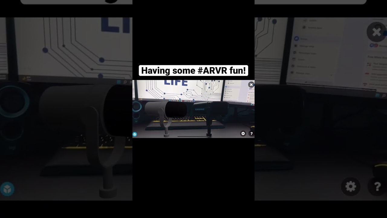 Augmented Reality @shure MV7!