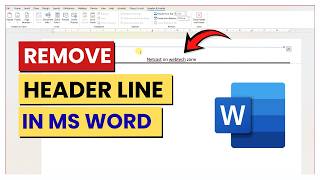 How To Remove Header Line In Ms Word
