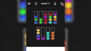 Ball sort color water puzzle level 11 screenshot 2