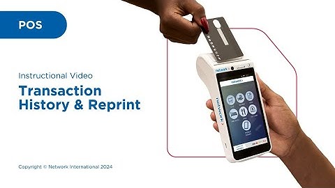 How to Reprint a Transaction Receipt on Network POS"