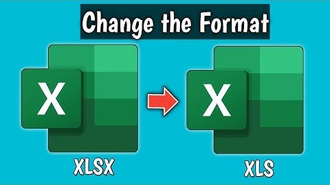 How to Change the Format on a Excel Document From XLSX to XLS