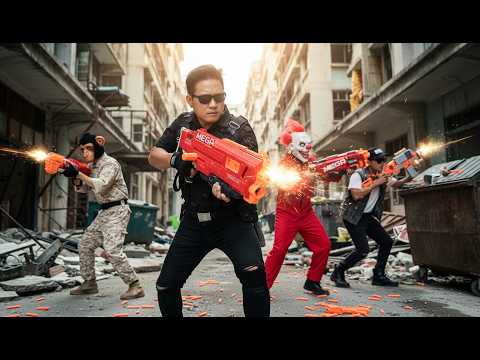 LTT Films : Hero Silver Flash: Daring Escape From The Shadow Syndicate's Nerf Guns Crime