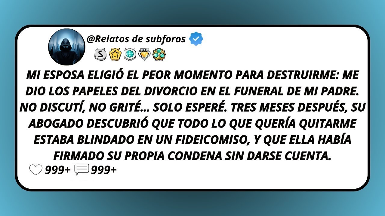 Mi Esposa Eligió El Peor Momento Para Destruirme  Me Dio Los Papeles Del Divorcio En El Funeral