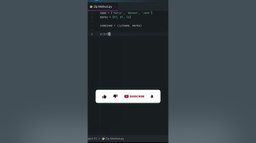 ⚡ Use of zip() Function in Python | Combine Lists Like a Pro 🔥