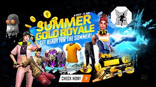 Summer Special Gold Royaleआ गया🥳🤯| Free Fire New Event | Ff New Event | Upcoming events in free fire