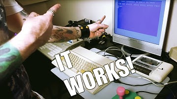 Setting up the C64 for the first time. Timelapse.