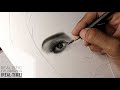 Realistic Eye Drawing (Real-time) | PaulArTv