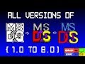 ALL VERSIONS OF MS-DOS (1.0-8.0)