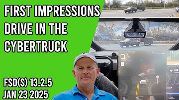 Cybertruck FSD Supervised v13.2.5 First Impressions Drive