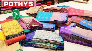 pothys vasundhara pattu sarees vasundhara lite wedding silk saree collection/Pothys Swarnamahal silk screenshot 4