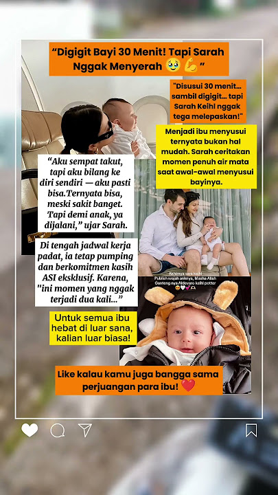 'Sarah Keihl Menangis Saat Disusui Bayinya! Sakit Tapi Tetap Tegar…' #SarahKeihl #IbuMenyusui