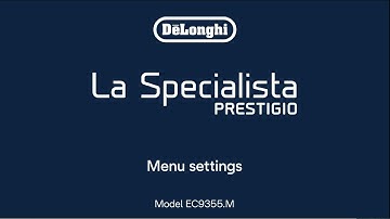 La Specialista Prestigio | How to use menu settings