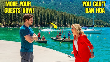 HOA Karen Raged As I Stopped Her Guests Using My Fishing Lake Boat, Yelling 