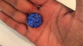 DIY MONDAY GLITTER FORM BUTTON EARRINGS