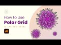 🪷 Beautiful FLOWER with Polar Grid Tool. How to make a flower in illustrator tutorial video.
