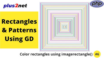 Drawing rectangles & patterns using different thickness and colours using imagerectangle() in PHP GD