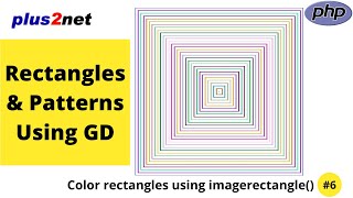 Drawing rectangles & patterns using different thickness and colours using imagerectangle() in PHP GD