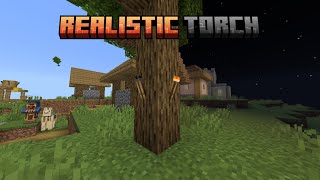 🔥 Realistic Torch Add-on Minecraft PE/BE 1.21.70+ || [Cre:KecKMC]⚒️