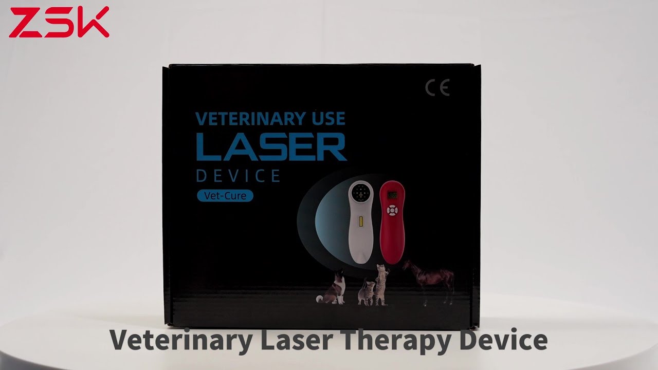 Veterinary Cold Laser Therapy Unboxing: ZSK VET-Cure Handheld Device for Pets