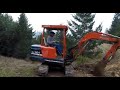 Clearing A Path Trough Tree For A Ditch