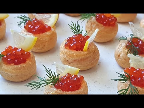 Video: Original Appetizers With Red Caviar