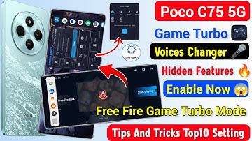 Poco C75 5g Game Turbo Mode Hidden Features 🔥 Voices Changer | Poco C75 Game Turbo Mode Enable now