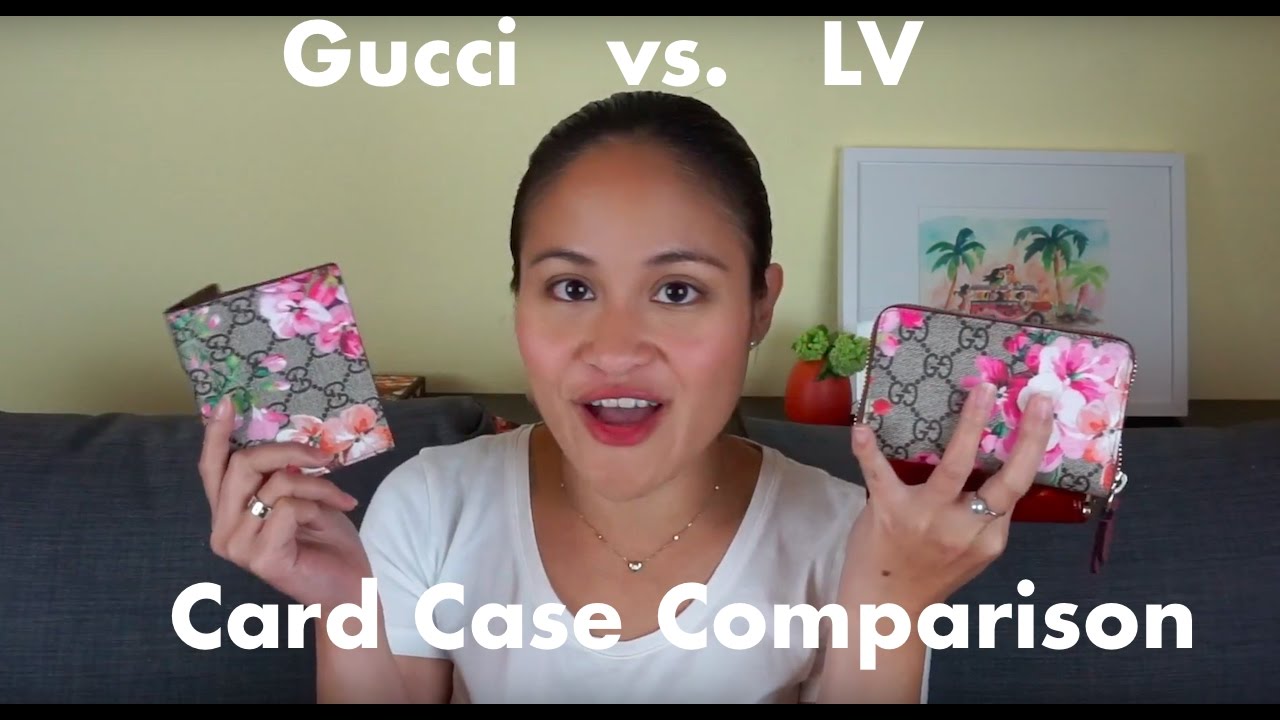 Gucci Blooms Zip Card Case Review | Gucci vs. LV Comparison