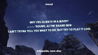 24kGoldn  Mood Clean  Lyrics ft iann dior