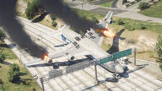 Drunk 747 Pilot Lands Upside Down On Busy Highway During Emergency Landing | GTA 5 by ANHVGTA 1,627 views 10 months ago 5 minutes, 1 second