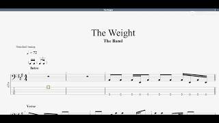 Video thumbnail of "The Band - The Weight (bass tab)"
