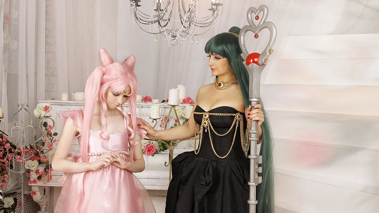 Sailor Moon cosplay. Role-playing game - Battle Royal. 2 clip. Shi-tennou