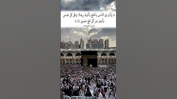 وأذن في الناس بالحج يأتوك رجالا | بصوت القارئ الشيخ فارس عباد