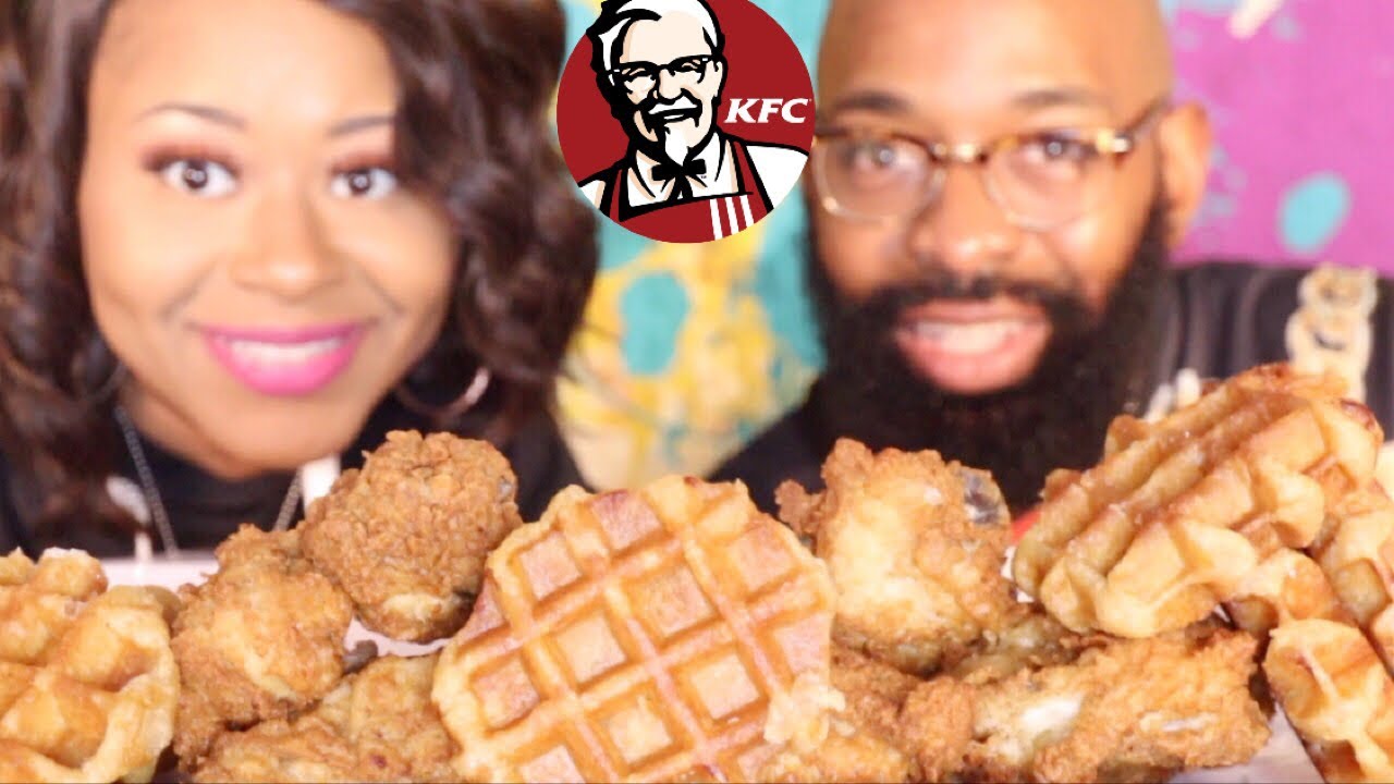 kfc-chicken-waffles-mukbang-review-youtube