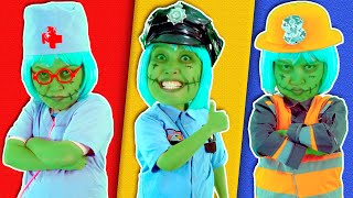 Zombie Hero Song | Zombie PoliceGirl, Zombie FireGirl and Zombie Doctor | Lights Kids Song