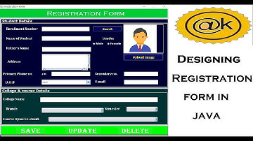 How to create a registration form in java using AWT & swing