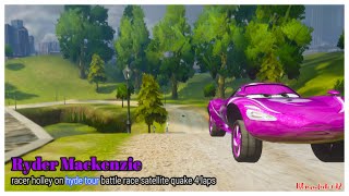 Cars 2 The Video Game Racer Holley - Battle Race Satellite Quake Hyde Tour 4 Laps
