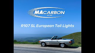 MAcarbon R107 Euro Tail Light Lenses VS US Market Lenses