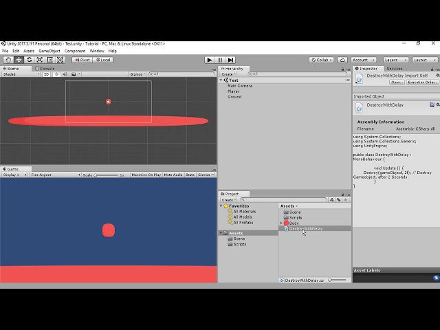 How to Instantiate and Destroy a GameObject in Unity - Owlcation