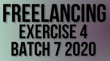 Digiskills Freelancing Exercise 4 Batch 7 | Correct Solution of Exercise No. 4 Batch No. 7 | Solved