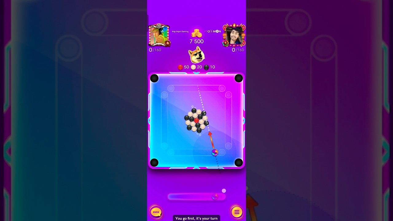 Carrom Pool New Cyber City Table freestyle gameplay 🔥